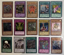 Yugioh Vintage Lot of 15 Ultimate Rare Cards DMG-NM - Image 1
