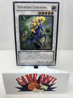 YuGiOh Thunder Unicorn DREV-EN040 1st Edition Ultimate Rare NM - Image 1