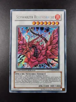 YUGIOH 2008 | BLACK ROSE DRAGON | CT05-DE003 | LIMITED | GERMAN | EXCELLENT - VG - Image 1
