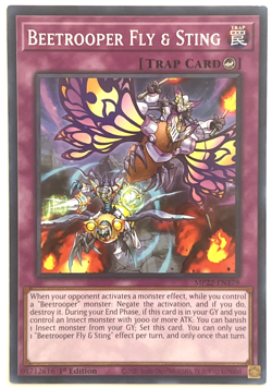 YuGiOh! - Beetrooper Fly & Sting - MP22-EN179 - 1st Edition - Common - Image 1