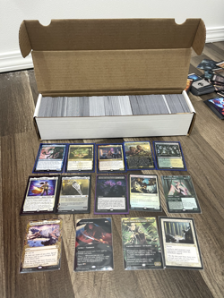 MTG Lot, approximately 1000 cards. $50+ in Non-Bulk rares and mythics. - Image 1