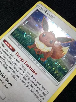 Eevee 101/149 Cosmos Holo Promo Pokemon Card w/ Galaxy Swirl 💫 - Image 2