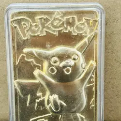 1999 Pokemon Burger King #25 Pikachu 23 Karate Gold Plated Promotional Card - Image 2