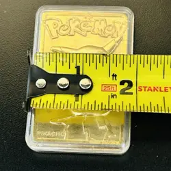 1999 Pokemon Burger King #25 Pikachu 23 Karate Gold Plated Promotional Card - Image 5