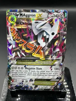 M Aggron EX 94/160 XY Primal Clash Mega Holo Ultra Rare 2015 Pokemon Card HP - Image 1