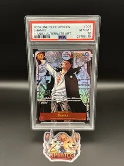 2024 Shanks Manga PSA 10 OP09 English 004 One Piece Card Game Op-09 - Image 1