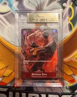 Roronoa Zoro SR Alt Art Parallel Romance Dawn Op-01 One Piece Card BGS 10 - Image 1