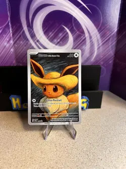 Eevee with Straw Hat Pokemon x Van Gogh Black Star Promo ACG Art Card - NM - Image 1