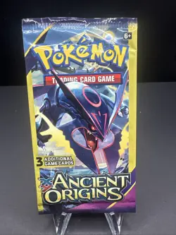Pokemon XY Ancient Origins 3 Card Booster Pack Mega Rayquaza Pack Art New Sealed - Image 1