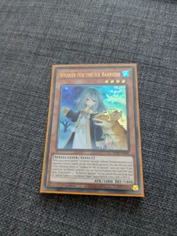 YUGIOH Speaker For The Ice Barriers SDFC-EN003 Ultra Rare Card 1st Edition NM - Image 1