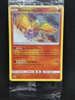 Pokemon Shining Ho-Oh SM70 Black Star Promos Sealed Card - Image 1