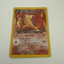 Dark Typhlosion 10/105 Neo Destiny Rare Holo Pokemon Card WOTC - MP - Image 1