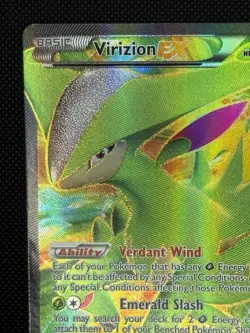 Pokemon TCG Virizion-EX Plasma Blast Holo Card 96/101 Full Art Ultra Rare - Image 3