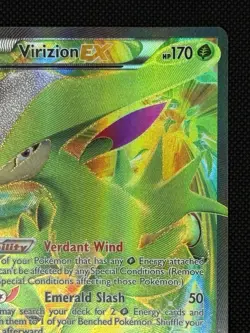 Pokemon TCG Virizion-EX Plasma Blast Holo Card 96/101 Full Art Ultra Rare - Image 4