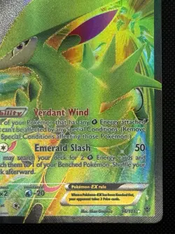 Pokemon TCG Virizion-EX Plasma Blast Holo Card 96/101 Full Art Ultra Rare - Image 5