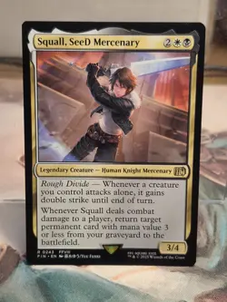 243 NM Squall, SeeD Mercenary Final Fantasy MTG Card Rare FFVIII Creature Human - Image 1