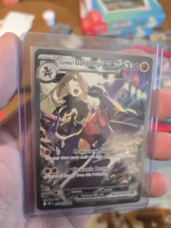 Pokemon TCG Destined Rivals Cynthia's Garchomp EX Holo Card 232/182 Sir - Image 1