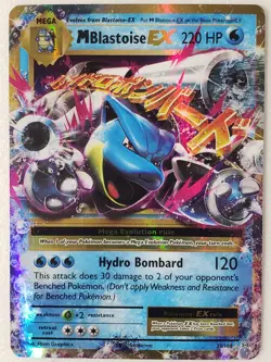 EX HOLO M Blastoise 22/108 LP - XY Evolutions Pokemon Card - Image 1