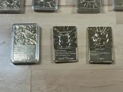 LOT OF 7 BURGER KING GOLD PLATED POKEMON TRADING CARDS & 6 POKEBALLS CHARIZARD - Image 5