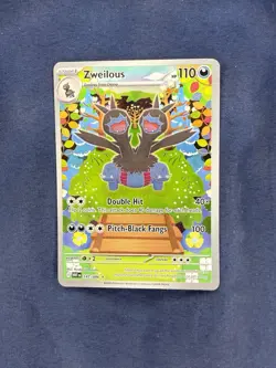 Pokemon TCG Zweilous Full Art White Flare Card 147/086 Near Mint Condition - Image 1