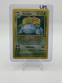 Pokemon TCG Venusaur Base Set Holo Unlimited Rare Card 15/102 LP Condition - Image 1