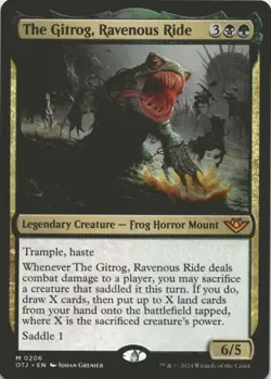 MTG The Gitrog, Ravenous Ride Normal NM Outlaws of Thunder Junction Magic 206 - Image 1