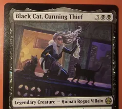 MAGIC,MTG: SPIDER-MAN, BLACK CAT, CUNNING THIEF, 0052, REGULAR, RARE, NM, SPM - Image 2