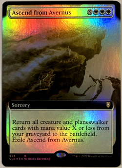 MTG Ascend from Avernus *EXTENDED ART FOIL* 554 NM - Image 1