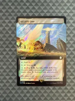 MTG HELIOS One #0969 Surge Foil Ext. Art Rare Universes Beyond: Fallout (PIP) - Image 1