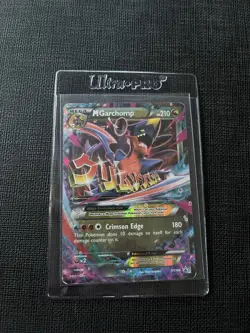 Pokemon XY (Mega) M Garchomp EX Black star promo XY168 Holo Rare! - Image 1