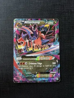 Pokemon XY (Mega) M Garchomp EX Black star promo XY168 Holo Rare! - Image 2
