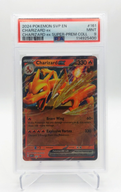 PSA 9 Charizard ex 161 Black Star Promo Pokemon TCG English - Image 1