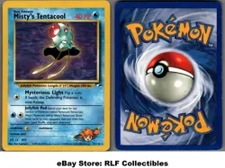 2000 Pokemon, Gym Heroes, #32/132 Misty's Tentacool, Rare - Image 1