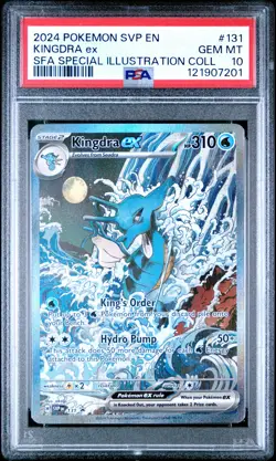 2024 POKEMON SVP EN-SV BLACK STAR PROMO #131 KINGDRA EX PSA 10 - Image 1