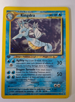 Carta Holo POKEMON KINGDRA Neo Genesisi 8/111 prima edizione ENG edition - Image 1