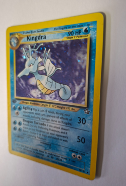 Carta Holo POKEMON KINGDRA Neo Genesisi 8/111 prima edizione ENG edition - Image 3