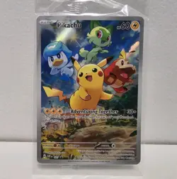 Pikachu SVP027 - Pokemon TCG Scarlet & Violet Promo Illustration Rare SEALED NM - Image 2