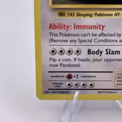 2016 Pokemon XY Black Star Promos Snorlax #XY179 Holo - Image 4