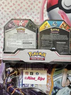 Pokemon TCG V Heroes Bundle Tins: 2-Pack of Jolteon & Espeon Brand New! 820650855658 - Image 2
