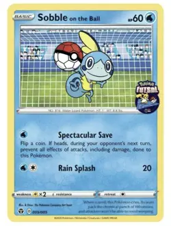 Sobble On The Ball 005/005 Futsal - Game Pokemon Exclusive Promo Sealed x1 - Image 4