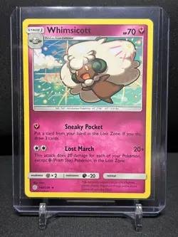Whimsicott 148/236 Rare Pokemon 2019 Cosmic Eclipse - LP - Image 1