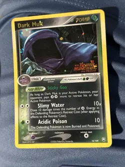 Pokemon Dark Muk Reverse Holo #16 Stamped EX Team Rocket Returns Free Shipping - Image 1