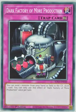 Yugioh Dark Factory of More Production SDSA-EN040 Common 1st Edition - Image 1