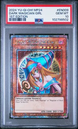 2024 YU-GI-OH! MP24-25TH ANV TIN: DUELING MIRRORS DARK MAGICIAN GIRL PSA 10 - Image 1
