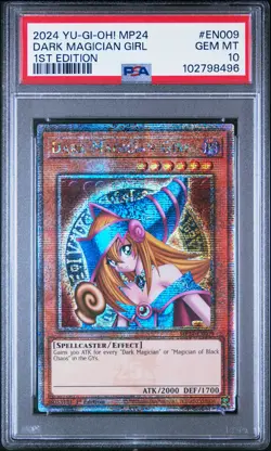 2024 YU-GI-OH! MP24-25TH ANV TIN: DUELING MIRRORS DARK MAGICIAN GIRL PSA 10 - Image 1