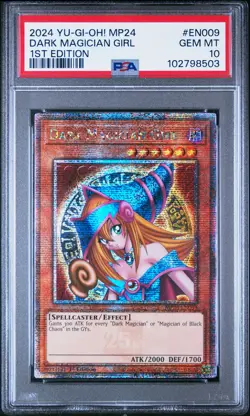 2024 YU-GI-OH! MP24-25TH ANV TIN: DUELING MIRRORS DARK MAGICIAN GIRL PSA 10 - Image 1