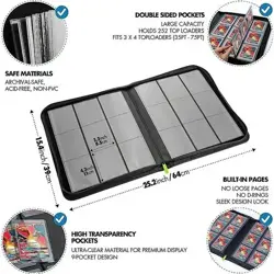 FunGuys Toploader Binder storage, 252 Top Loaders - 9 per page. NEW! - Image 4