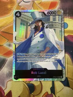2023 One Piece Card Game: Awakening of the New Era OP05 SR Rob Lucci #OP05-093 - Image 1