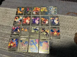 Pokemon Charizard Card Lot Of 19 VMAX EX Gx V Gold Foil Fan Art Cards - Image 1