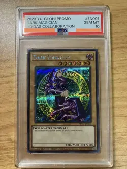 Yu-Gi-Oh! Dark Magician PSA 10 Adidas Collaboration Card 2023 - Image 1